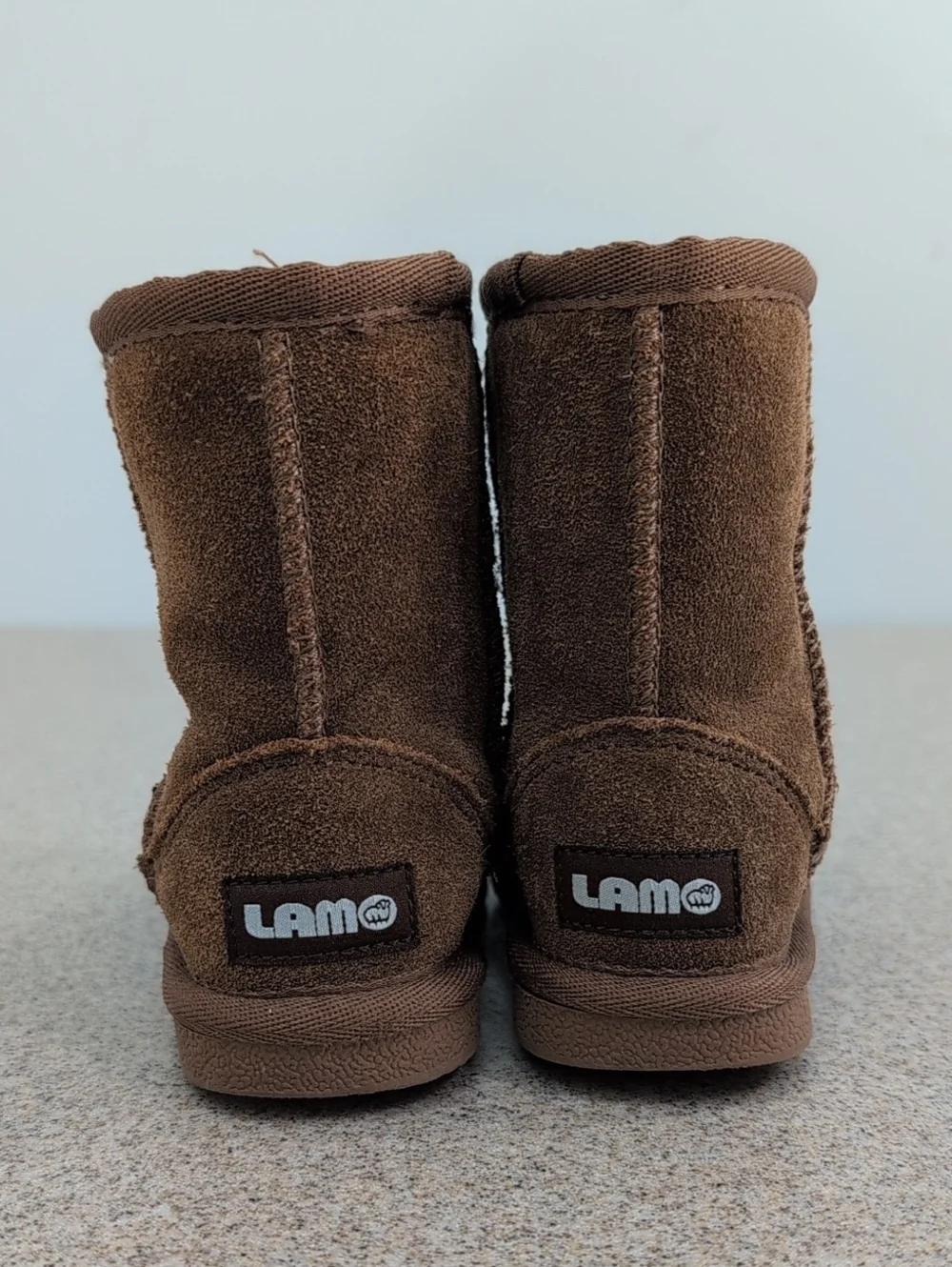 LAMO Suede Faux Fur Basic Boots, Brown Toddler Girls Size 9C